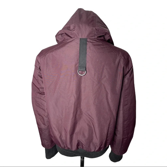 🛍️3/$40 Reversible Bomber Jacket w/ Faux Fur  Trim on Hood Winter Coat - Picture 11 of 12